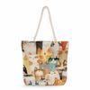Cartoon Cat Group Print Thick Rope Single-shoulder Beach Bag 7253