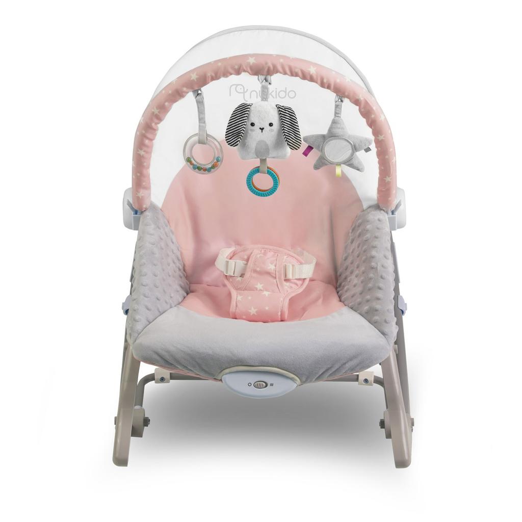 Nukido Rocker Bouncer with Vibration - Pink