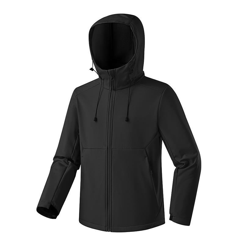 7A Antibacterial Waterproof Softshell Fleece Hooded Jacket: Outdoor Climbing & Casual Wear