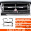 For Benz B Class W245 2005-2011 Real Carbon Fiber Sticker Air Conditioning Vent Panel Cover Car ide Decorative Accessories