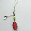 Artistics Watermelon Cheese Apples Phone Charm Keychain Sturdy Resin Craft for Bag Strap Accessories