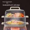Joyoung 10L Double-Layer Stainless Steel Electric Steamer CN plug (adapter included)
