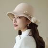 Autumn And Winter Hat Women'S New French Top Hat Women'S Fashion Versatile Wool Lady Hat Women'S Bucket Hat Women'S Winter