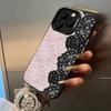 L-Lace Print Pattern Phone Case For iPhone 17,16,15,14,13,12,11 Plus Pro Max Colored Silver Phone Case