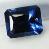 Natural Blue Sapphire Loose Gemstone Emerald Cut Ring Making 10 Ct September Birthday Birthstone