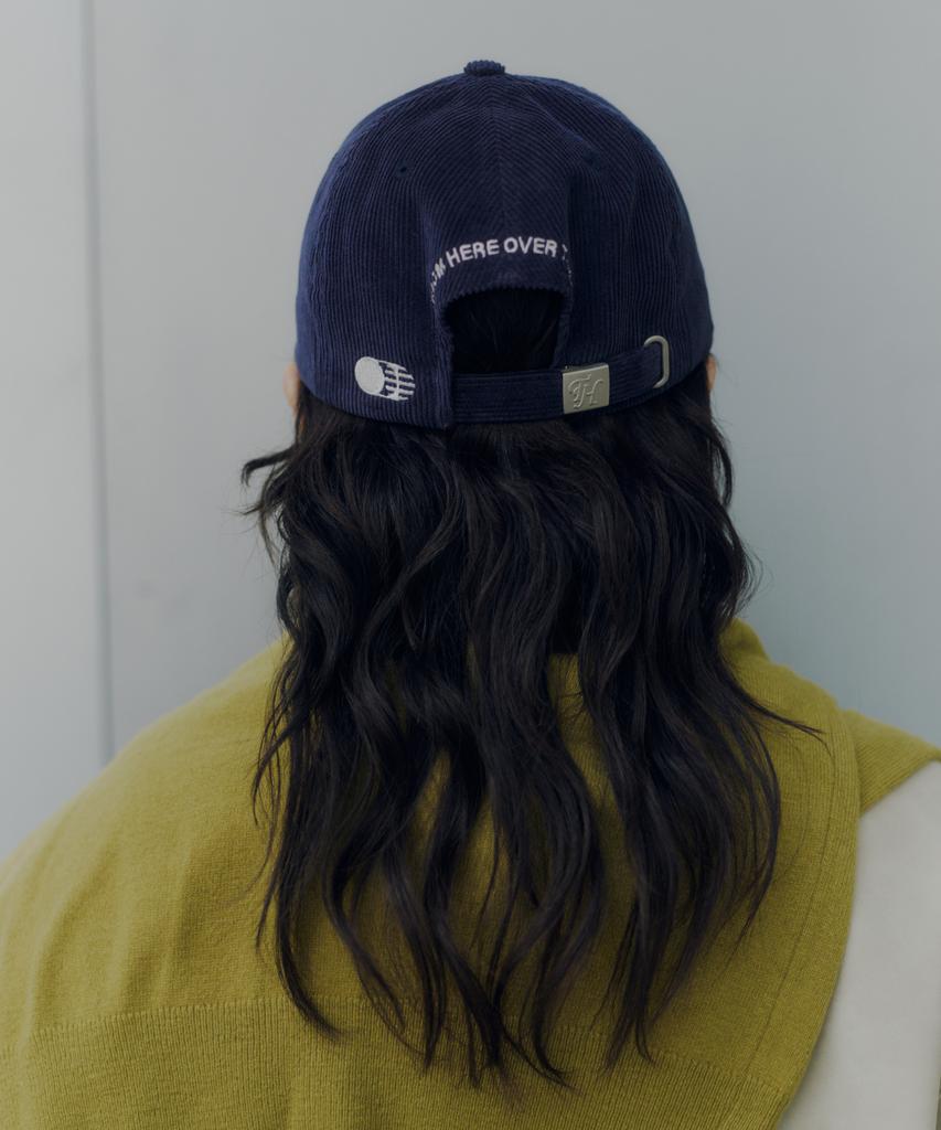 Teulaepighamoni Corduroy Th Logo Deep-Fit Ballcap_Navy