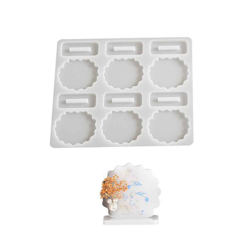 Flexible Silicone Mold for Unique Tabletop Ornament Dried Flower Photo Frame Resin Mould Home Desktop Decoration