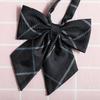 Jk Japanese Plaid Korean Version Of Collar Flower Graduate Female Collar Flower College Wind Streamer Jk Bow Shirt Accessories Sailor Suit