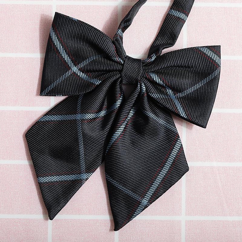 Jk Japanese Plaid Korean Version Of Collar Flower Graduate Female Collar Flower College Wind Streamer Jk Bow Shirt Accessories Sailor Suit