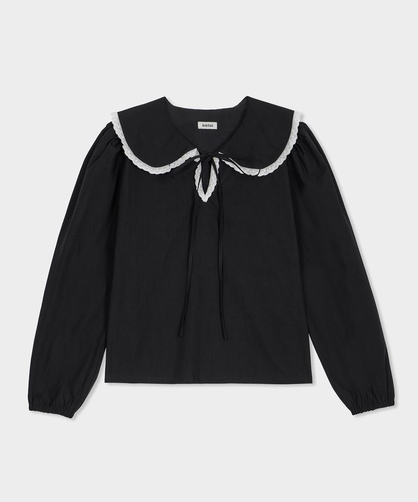 BELLOL Lovely Panel Blouse Black