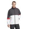 Adidas JOJ86 Tennis Team Wind Jacket with Trico Size Small Men's Lining, Black/White/Scarlet (IW2927),