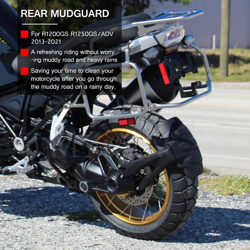 Motorcycle Mudguard Fender For BMW R1200GS R1250GS Adventure LC R 1200 1250 GS/ADV 2013-2023 Rear Splash Wheel Hugger Mud Guard
