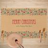 New Christmas Table Mats Holiday Dining Placemats for Xmas Table Decor Snowflake Table Runner Waterproof Festive Accessories
