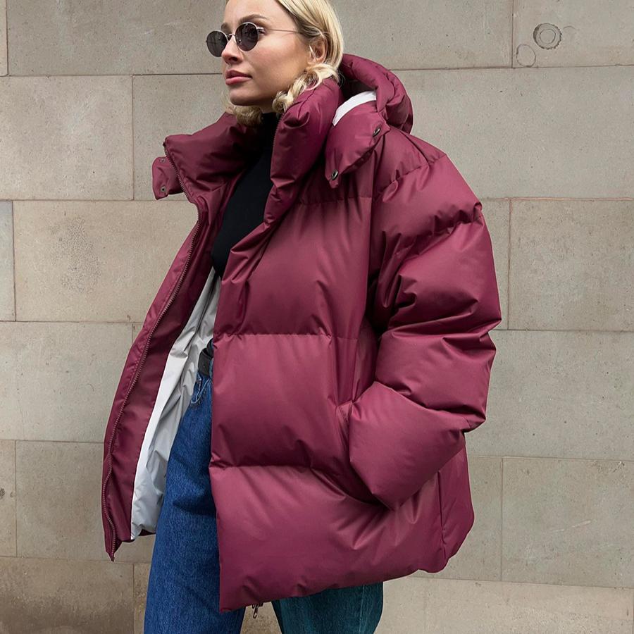 GMXIA Cotton Jacket Autumn and Winter Cotton Jacket Women Loose Cotton Jacket Loose Jacket Tops