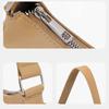 Women Bag PU Leather Underarm Bag Fashion Handbag Retro Armpit Bag Solid Color Shoulder Bag Dumplings Bag for Commuting  White