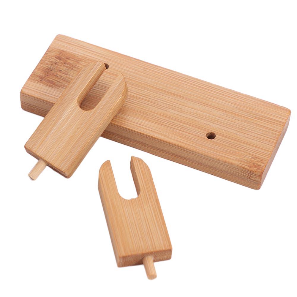 Durable Folding Hand Fan Stand Traditional Bamboo Frame Bamboo Display Holder  Home Decoration