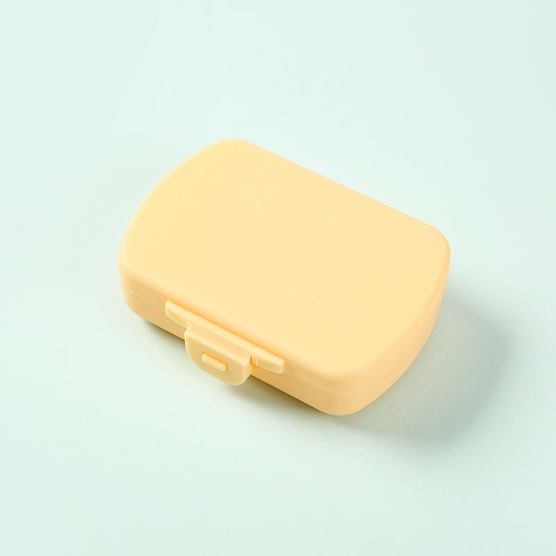 

Portable 6-Grid Weekly Pill Organizer: Compact Medicine Storage & Carry-On Box 9 x 7 x 2.5 cm