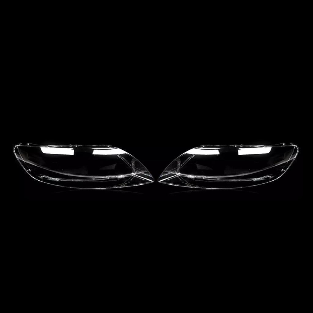 2PCS Front Headlight Glass Clear Cover 4L0941029 4L0941030 For Q7 2006-2015