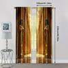 2 stuks   Moderne Gordijnen Egyptisch themafeest Machinewasbaar Polyester (zonder stang) Art Deco Feestelijk Perfect voor Diverse