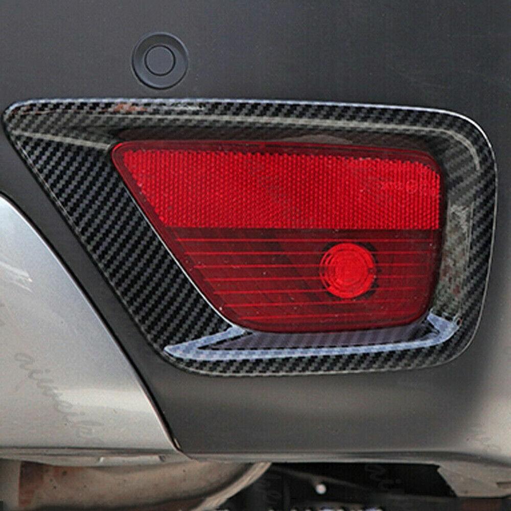 For Subaru Outback 2020-2024 Carbon Fiber Rear bumper Fog Light Lamp Cover Trim