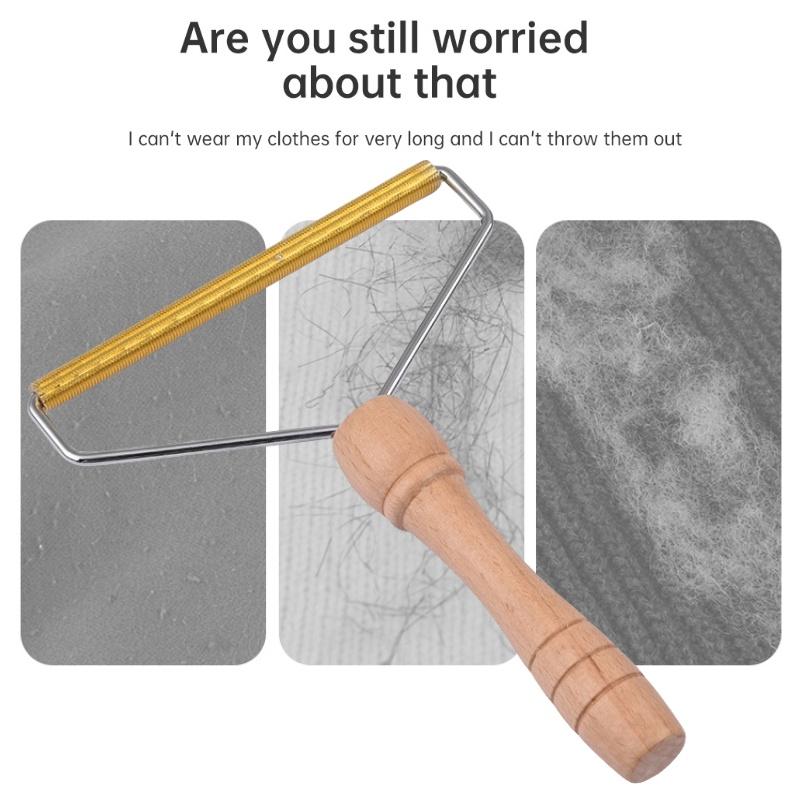 Wholesale Jute Wood And Alloy Lint Remover Perfect For Removing Pet Hair