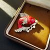 Good Luck Koi Carp Fish Leaping Dragon Gate Accessory Brooch