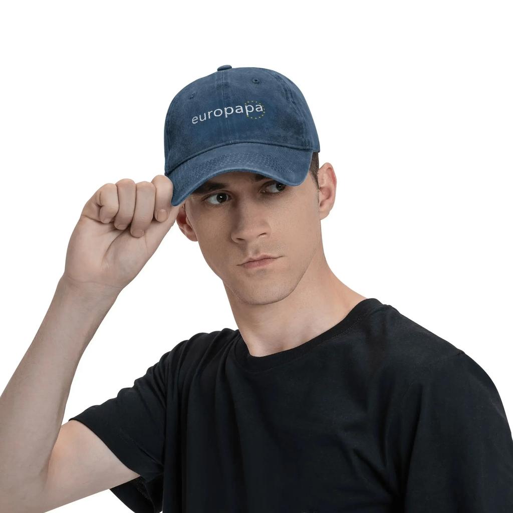 Jo-ost K-le-in Europapa Unisex Women Baseball Cap Eurovisions Netherlands Denim Hats Cap Classic Outdoor Travel Gift Snapback Hat