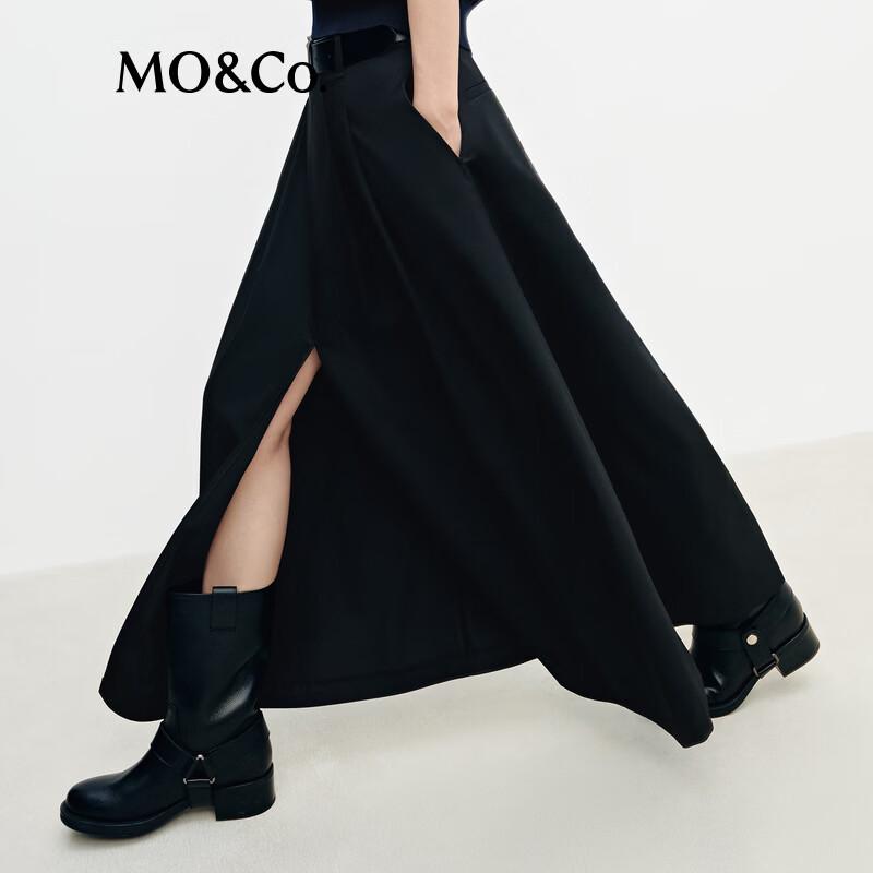 MO&Co. A-Line High-Waist Long Skirt
