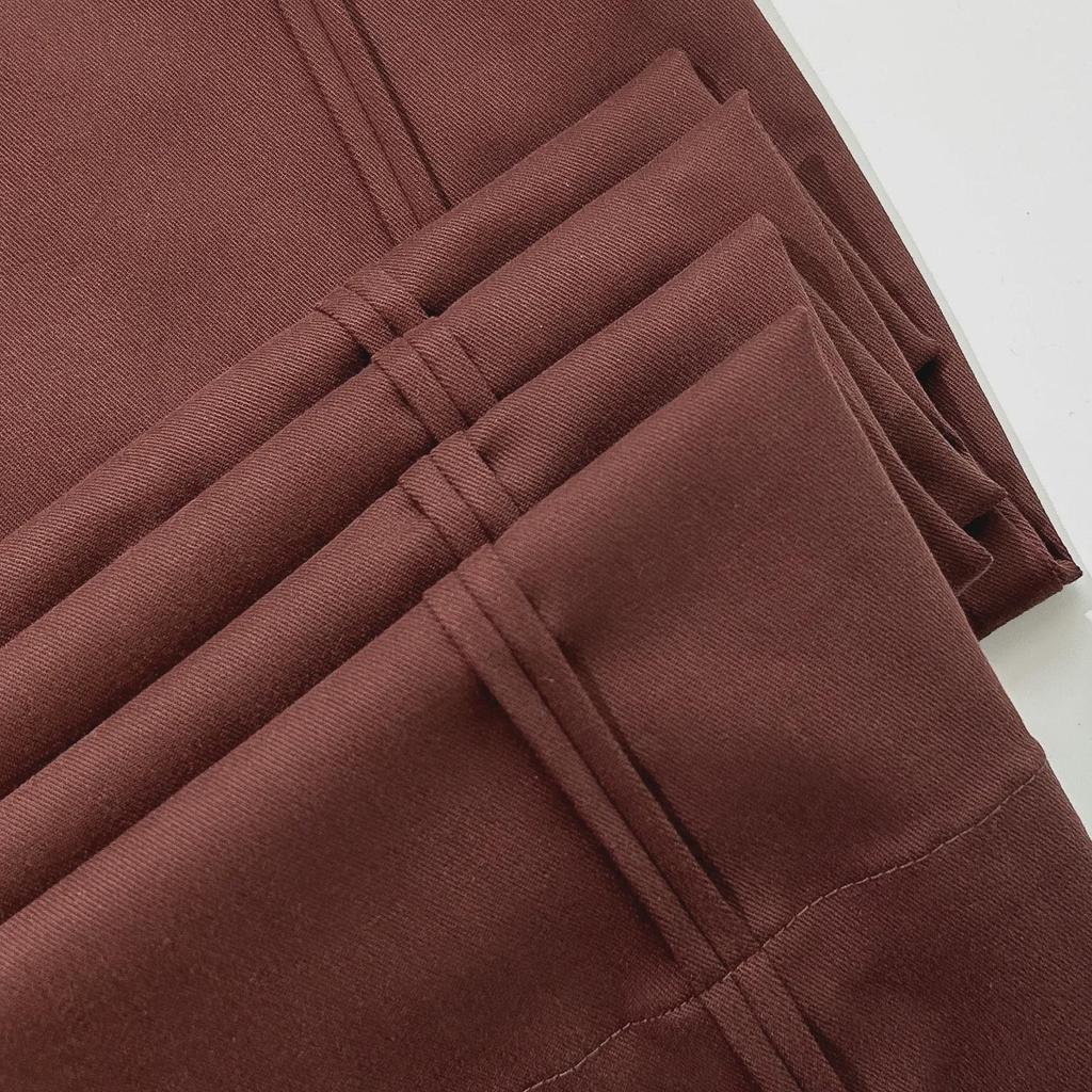 Dámské bavlněné plisované kalhoty s vysokým pasem a širokými nohavicemi, áčkového střihu - Prodlouží vaše nohy v ležérním francouzském stylu