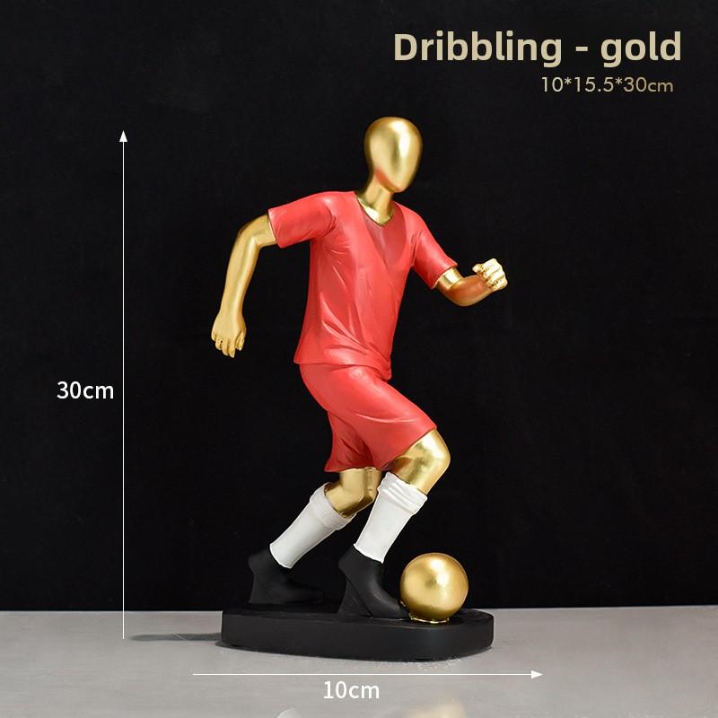 Simple and Luxurious Football Player Figurine Home TV Cabinet Wine Cabinet Office Study Bedroom Tabletop Decoration Item