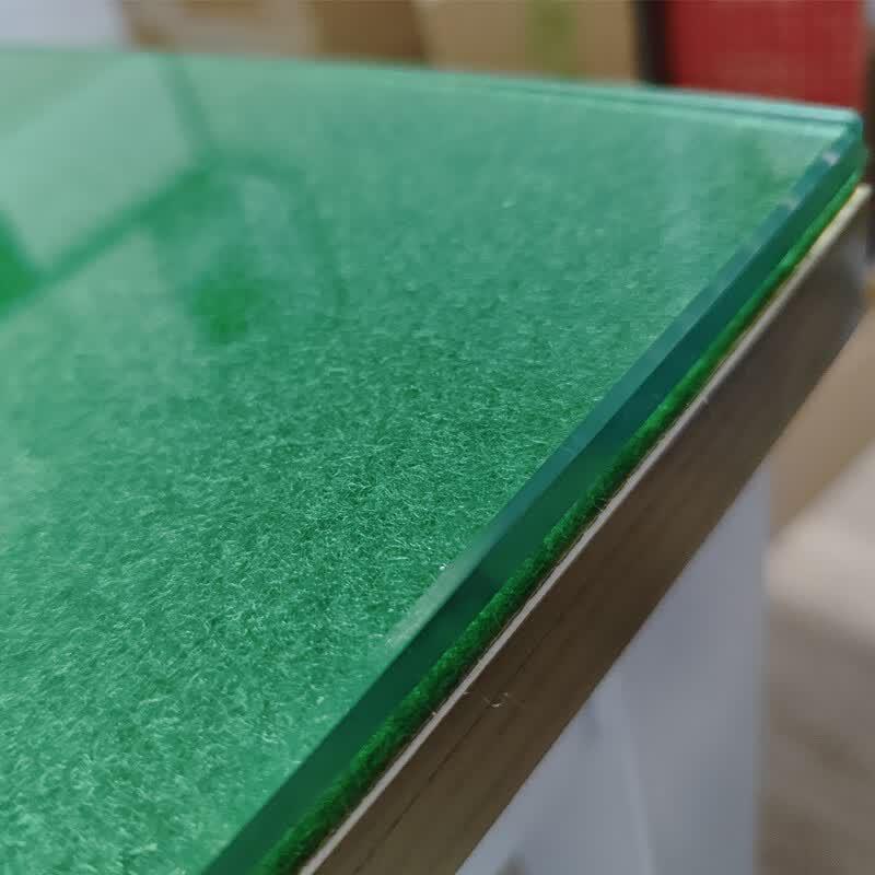 Thickened Flocked Green Desk Mat