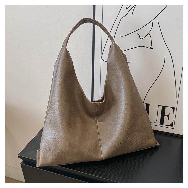 

Стильная и простая большая сумка на одно плечо, женская новая темпераментная ретро-сумка-багет под мышкой, сумка-тоут для мамы