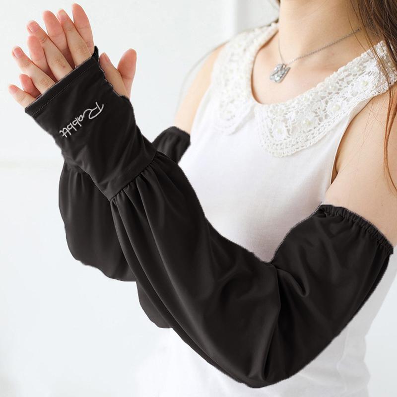 Sun Protection Cooling Ice Sleeves Anti-Uv Silk Arm Cover For Men Women Light And Loose Breathable Ice Sleeves Outdoor Summer