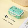 Wheat Straw Insulated Microwave-Safe Bento Lunch Box for Office & Students