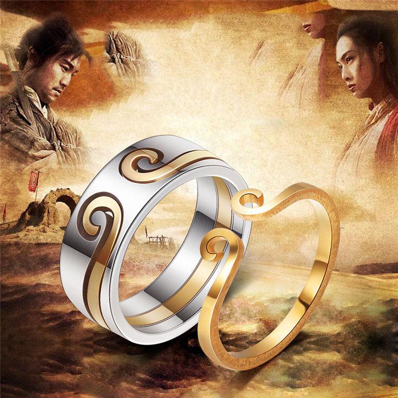 Two Magic Wedding Rings Buy 2Pcs/Set Stainless Steel Monkey King Magic Double Rings For Couple ...