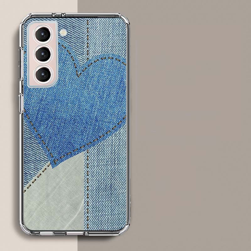 A Stylish Pair of Jeans Phone Case For Samsung Galaxy S25 Edge S24 S23 FE S21 S20 S10 Plus S22 S26 Ultra Cover Clear Cases TPU C