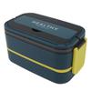 Double Layer Bento Box 316 Stainless Steel Compartment Portable Lunch Box with Cutlery for Work