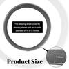 Steering Wheel Cover, Breathable Anti-Slip Car Steering Wheel Protector -Gray