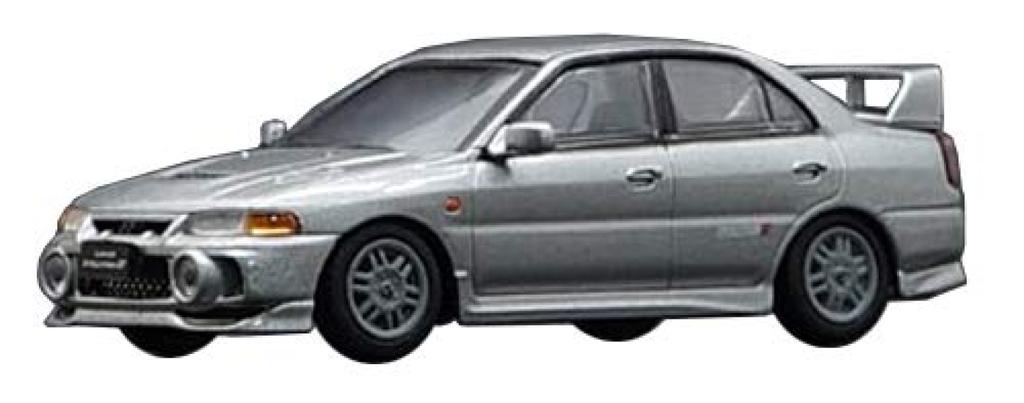BM CREATIONS Mitsubishi Lancer Silver RHD Finished Product 1/64 Evo.IV