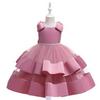 European & American Girls' Princess Mesh Dress for Piano Performances & Birthdays