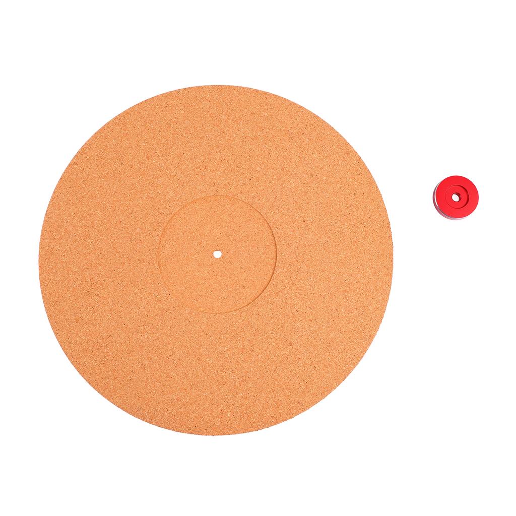 Cork Turntable Mat Vinyl Record Non Shake Slipmat Adapter Phonograph Accessories