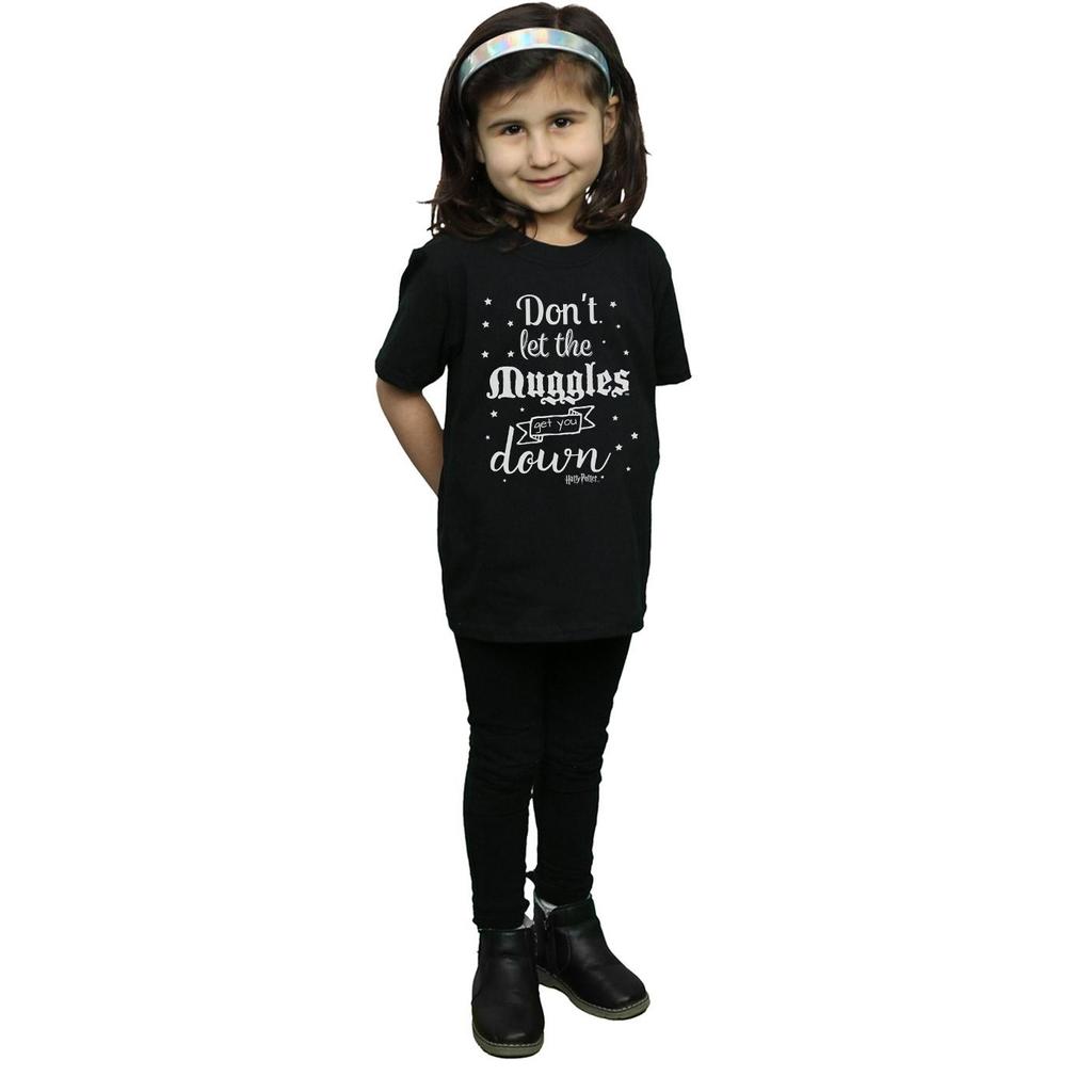 HARRY POTTER Girls Don´t Let The Muggles Cotton T-Shirt