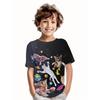 Retro 3d Print Casual Children's Clothing Top Tee Shirt Fashion T Shirt Animal Kids Boy Clothes Anime Short Sleeve