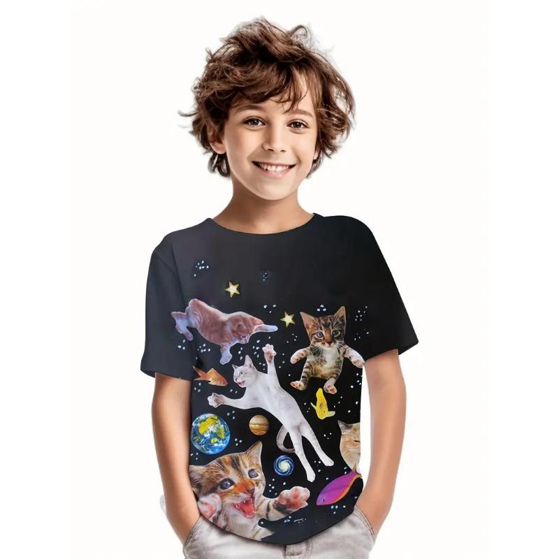 

Футболка с изображением мотоцикла для мальчиков, детская одежда, детская одежда для мальчиков, топы, топы с коротким рукавом, футболка Real Madrid 2024 160