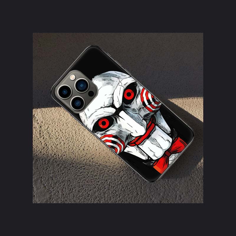 Saw Jigsaw Killer Hhorror Phone Case For Apple Iphone 16 15 Plus Soft 13 12 Mini Cover 11 14 Pro Max Capa X XS XR 8 7 Shell Coqu