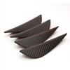 Car 4pcs Styling Universal Car Front Bumper Lip Fin Air Auto Body Kit