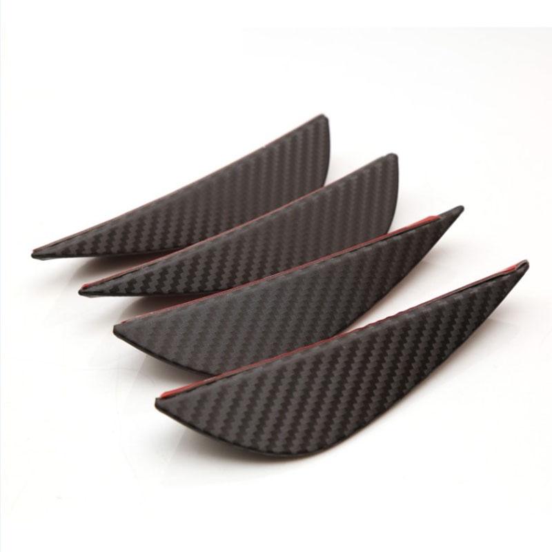 Car 4pcs Styling Universal Car Front Bumper Lip Fin Air Auto Body Kit