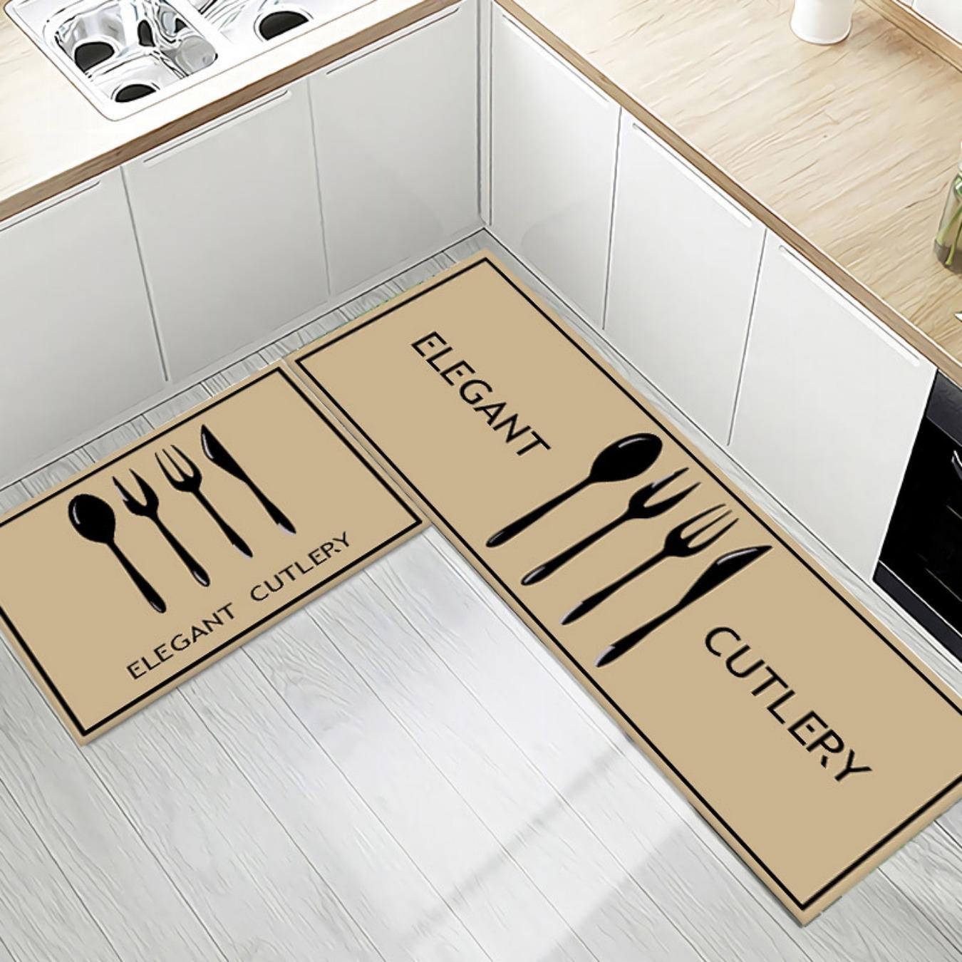 

Модный простой кухонный коврик в скандинавском стиле, ковер для дома, современный домашний декор 40cm*60cm+40cm*120cm