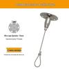 Adjustable Safety Hanging Kit: Rope, Buckle & Acrylic Board Line