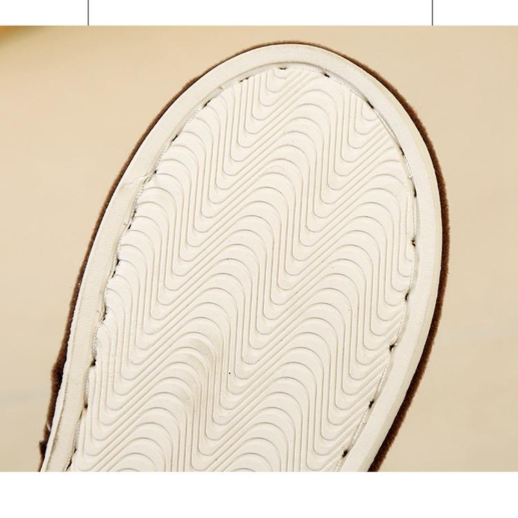 Fairy Style Wheat Ear Hairy Slippers for Women Wearing Winter New Style Plush Air Conditioning Room Lazy One Line Cotton Mop